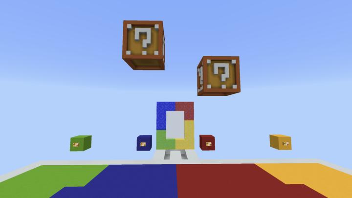 Lucky Block Race  Minecraft PE Maps