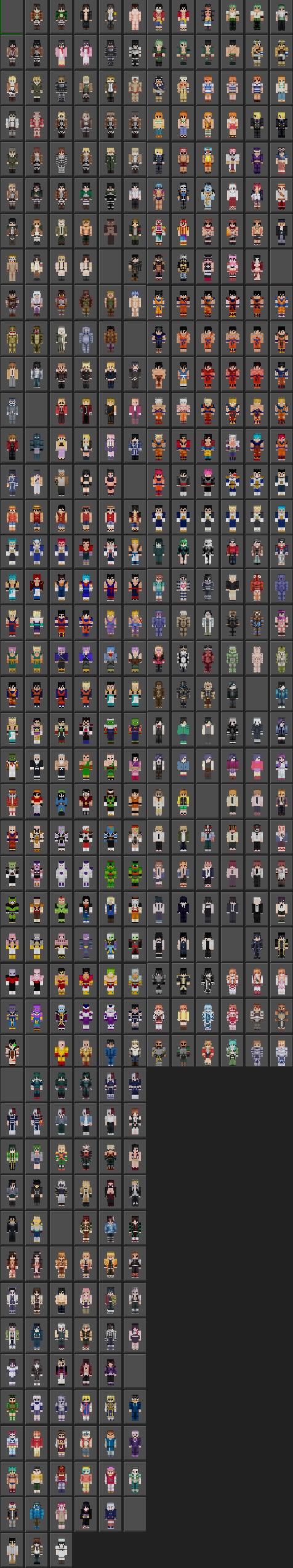 Game & Anime 4D Skin Packs (5 Packs) Mods Minecraft Bedrock