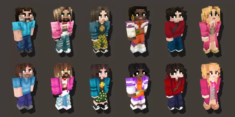 Minecraft Movie Skin Pack