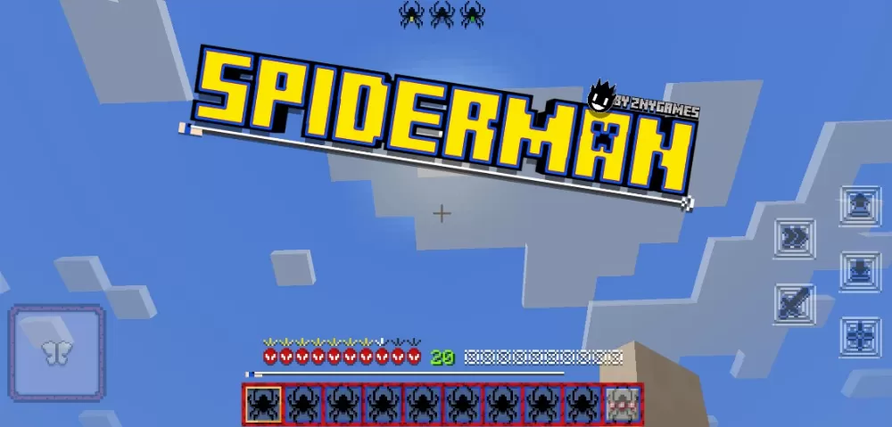 Spiderman - Custom Hotbar Texture Pack