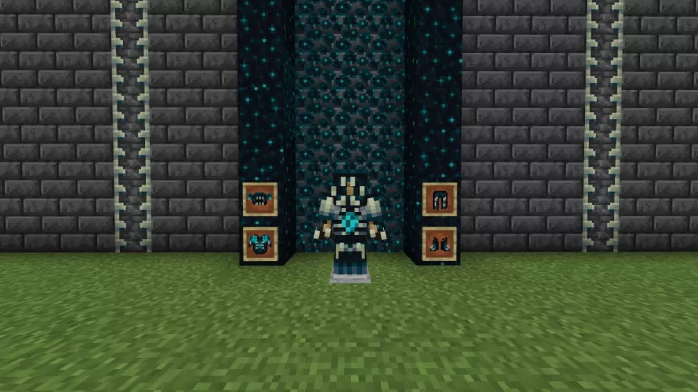 Warden Netherite Armor Textures