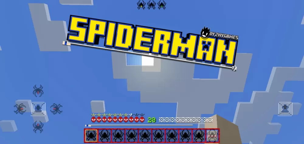 Spiderman - Custom Hotbar Texture Pack