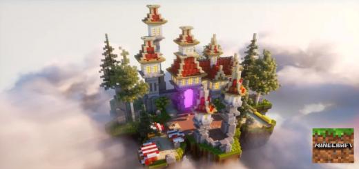 Beautiful Red Castle Lobby Spawn