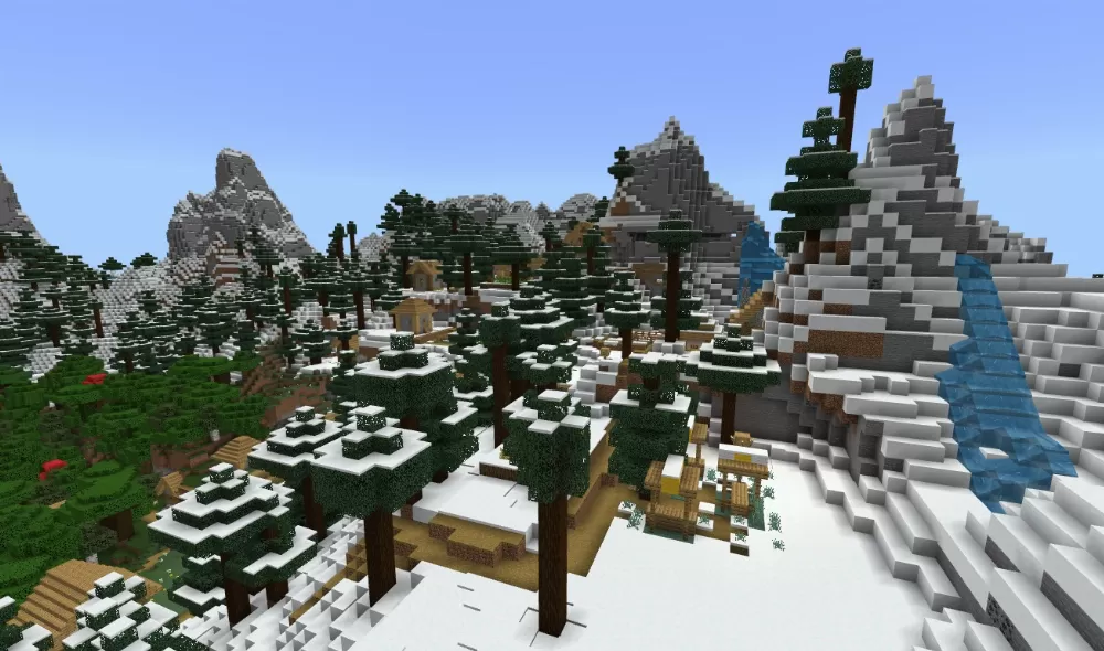 Beautiful Mountain Village with Mansion Seed