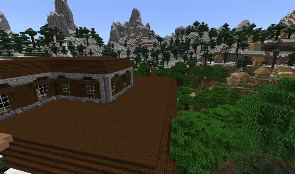 Beautiful Mountain Village with Mansion Seed