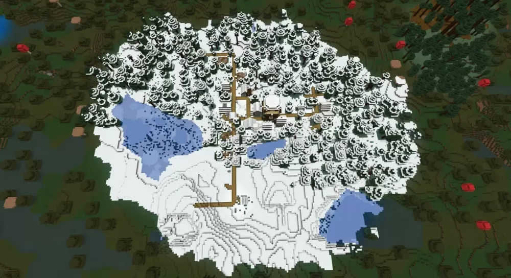 Snowy Village in the Swamp Seed