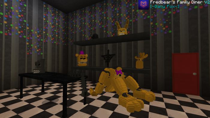 FredBear's Family Diner Re-Creation Map PE/BE [MineCraft Bedrock] [FNAF] 