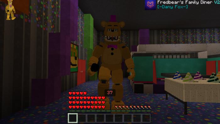 FredBear's Family Diner Re-Creation Map PE/BE [MineCraft Bedrock] [FNAF] 