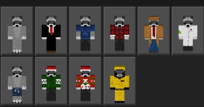 Raccoon Personas Skinpack