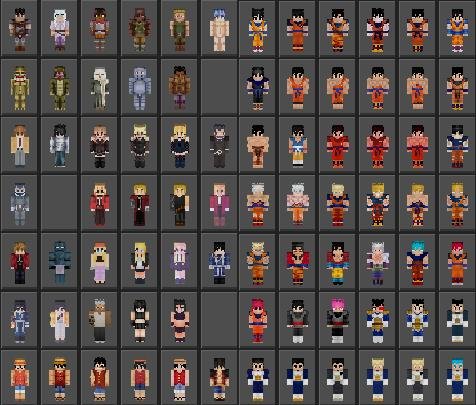 Anime & Manga Skin Pack Skins Minecraft Bedrock