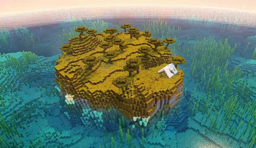 Isolated Island with Abandoned Camp Seed
