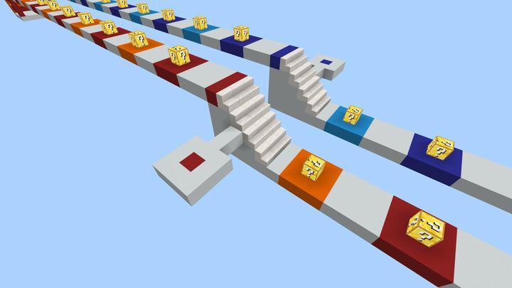 Lucky Blocks Race Map for Minecraft