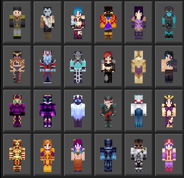 League of Legends Skin Pack Skins Minecraft Bedrock