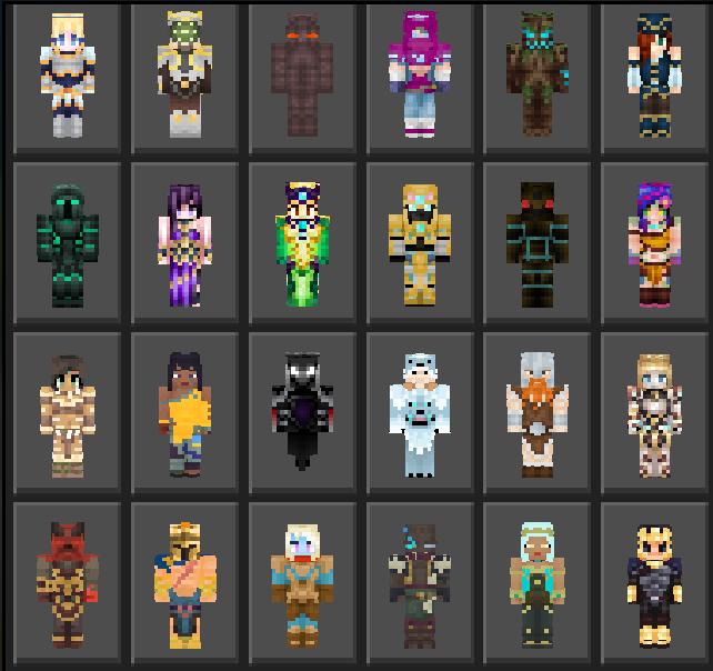 Heroes and Legends Skin Pack in Minecraft