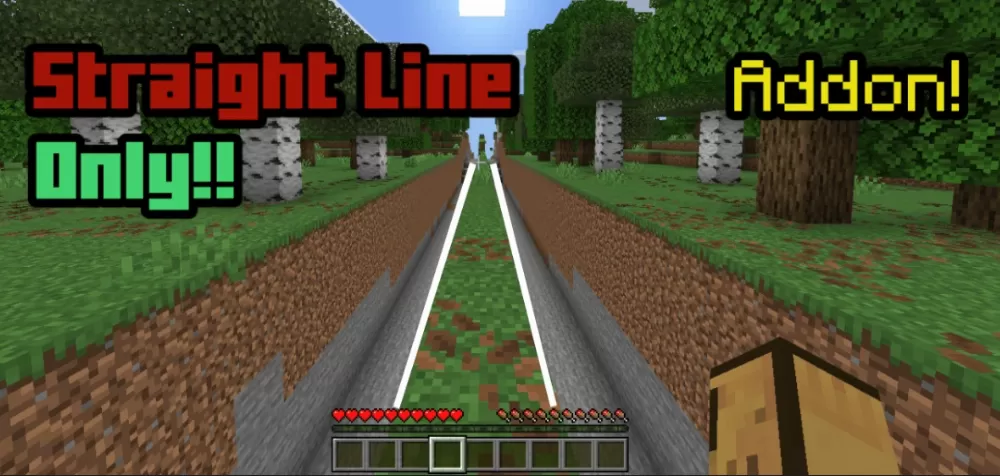 Walk Straight Line Only Addon