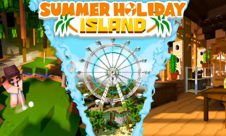 Summer Holiday Island Map