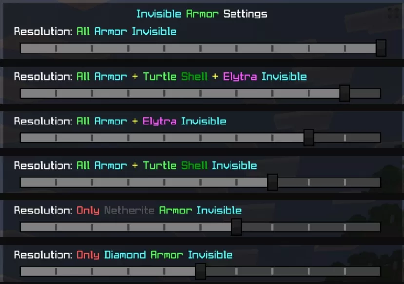 Invisible Armor Textures