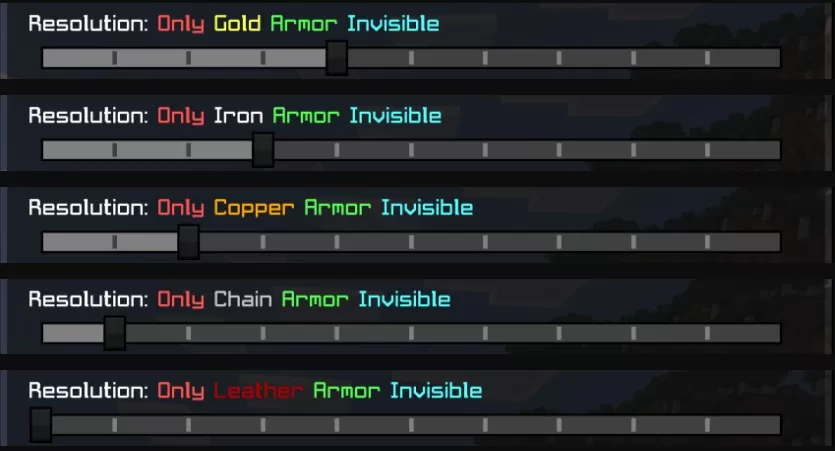 Invisible Armor Textures