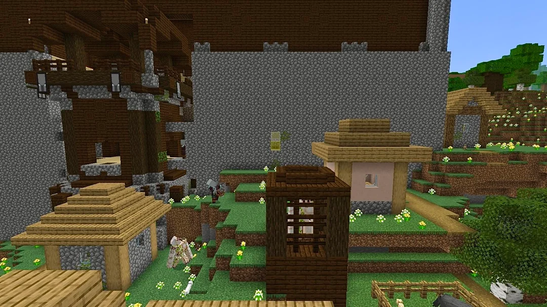 Village with Pillager Outpost and Mansion