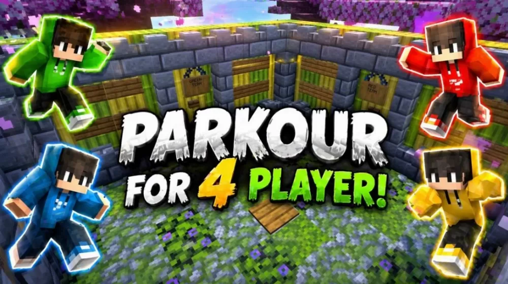 Parkour For 4 Player Map