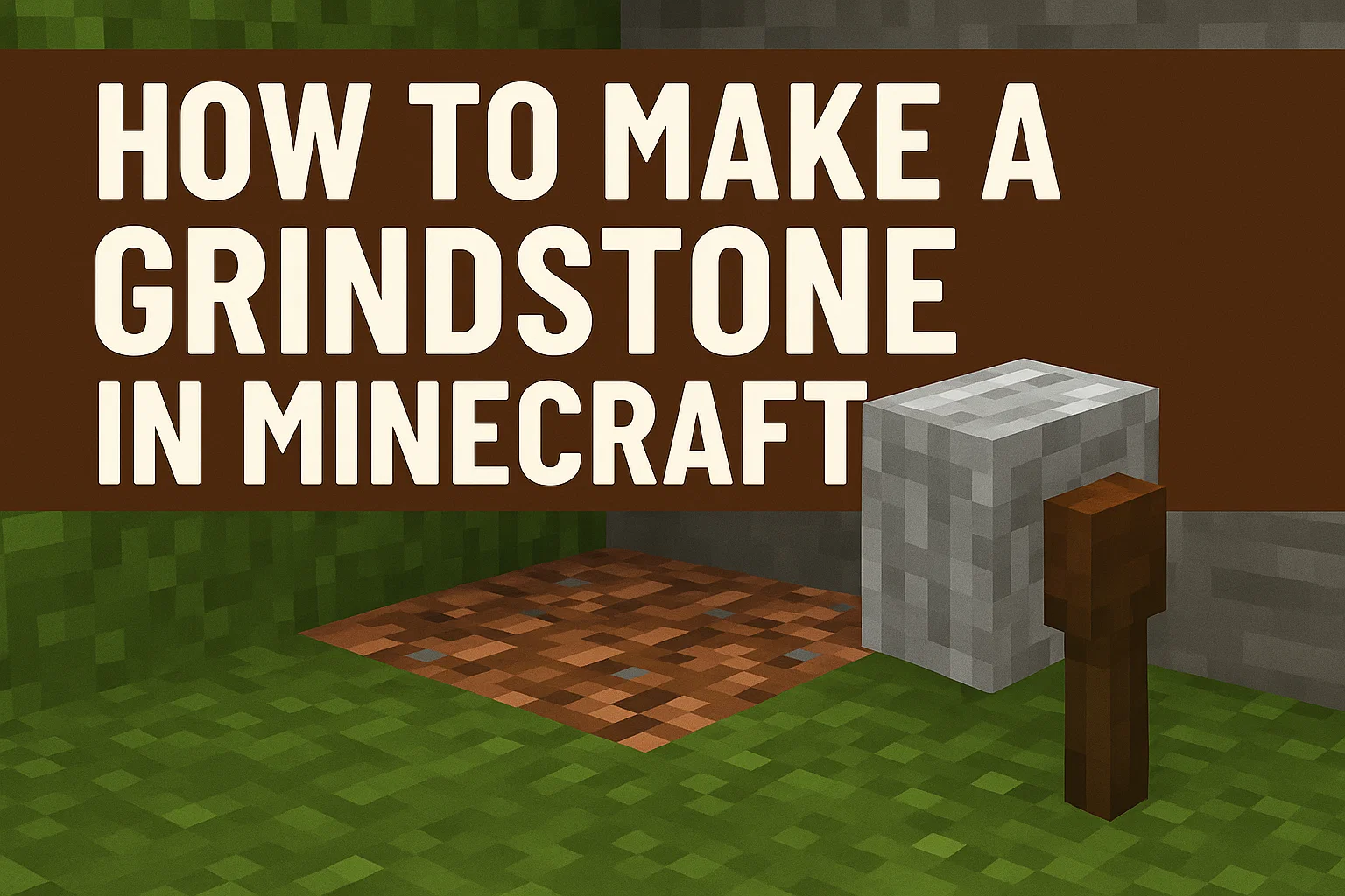 How to Make a Grindstone in Minecraft to Repair Your Tools