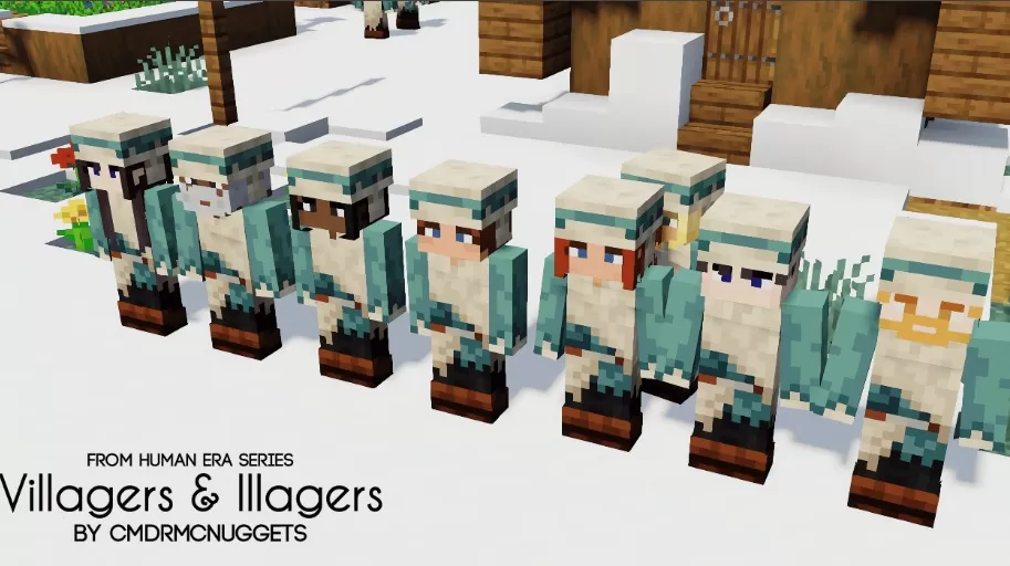Human Era: Villagers & Illagers Textures