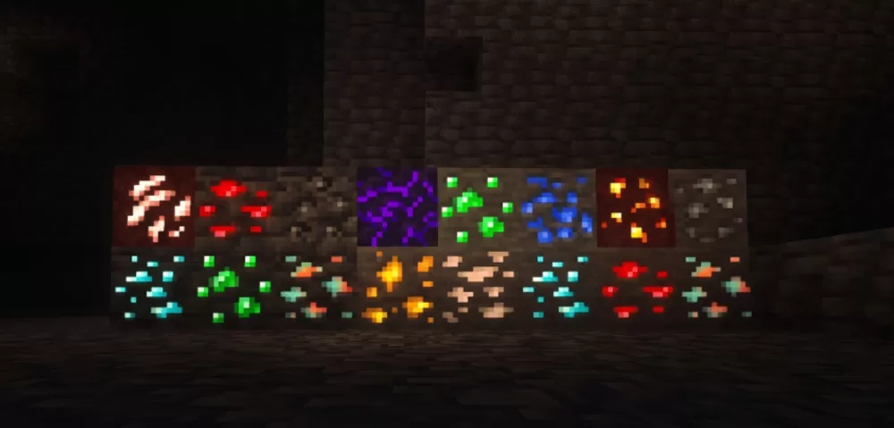 Glowing Ores Pro Textures