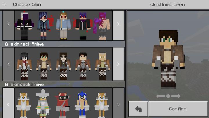 Anime & Manga Skin Pack Skins Minecraft Bedrock