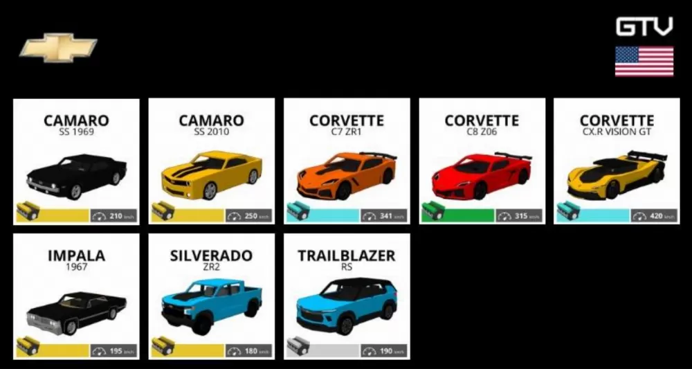 Chevrolet Cars Mod