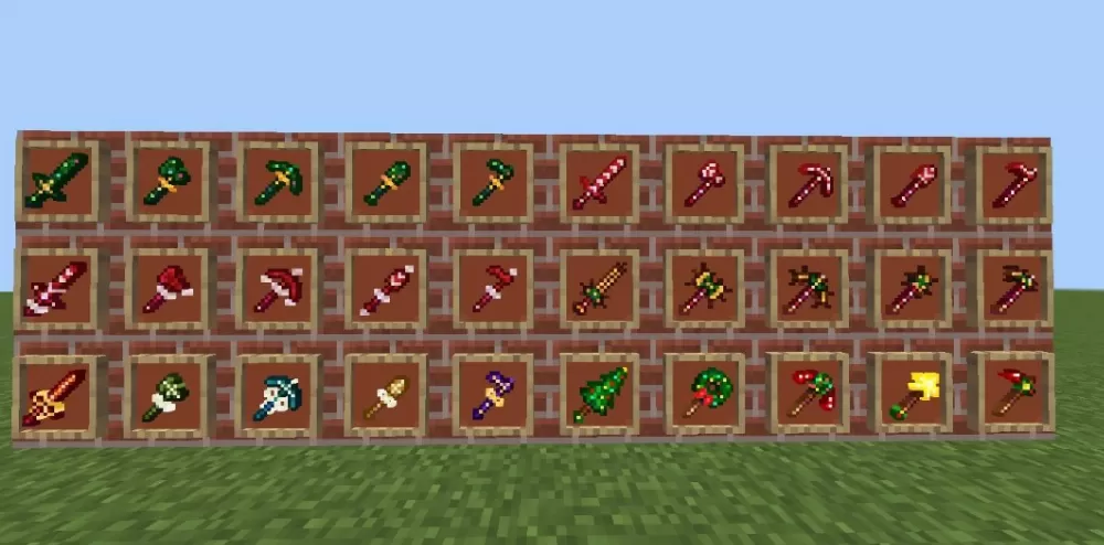 Christmas Tools & Armor Textures