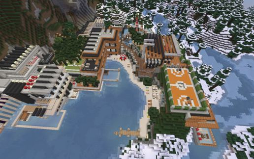 Minecraft Modern Mansion schematic - building