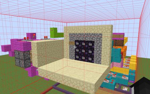 3 x 3 combo lock with door schematic - building