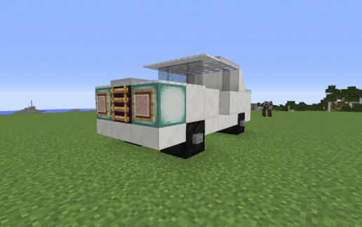 White car schematic - building