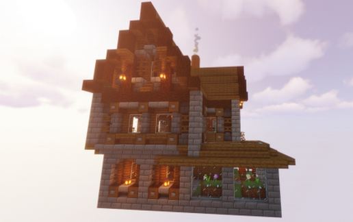 Medieval Spruce Wood House 2 schematic - building
