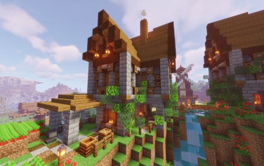 Medieval Spruce Wood House 2