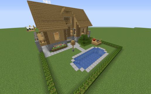 The original Minecraft house schematic - building
