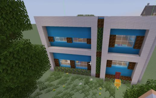 blue house schematic - building