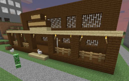 small Western Style Jail schematic - building