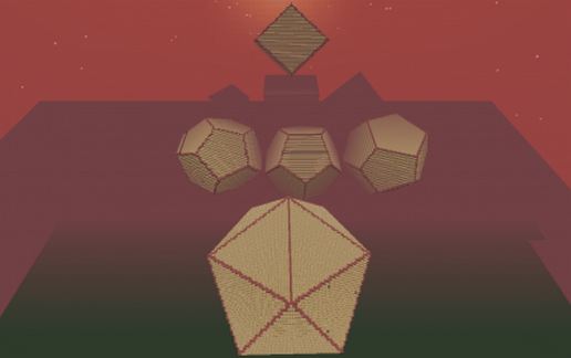 Icosahedron, Dodecahedron, Octahedron, Hexahedron and Tetrahedron