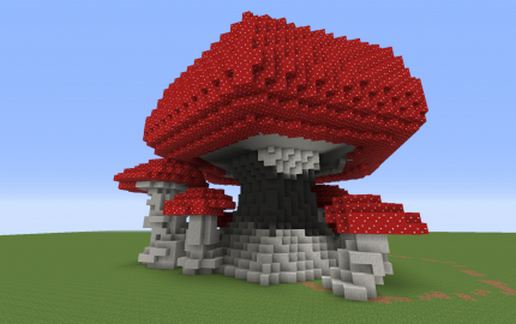 9 Giant Fantasy themed Mushrooms schematic - building