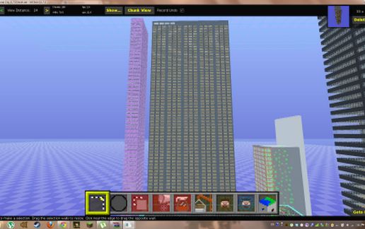 United Bank of Minecraft office building schematic - building