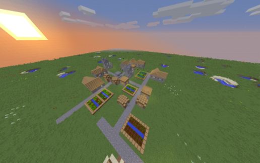 Minecraft Village schematic - building