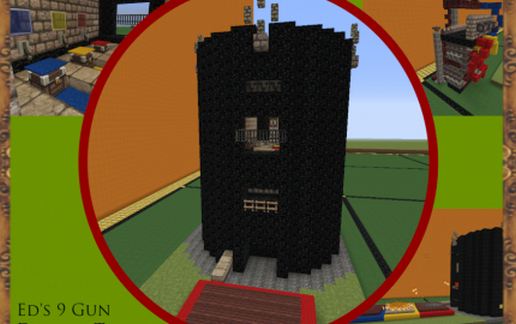 Ed's 9 Gun Defense Tower schematic - building