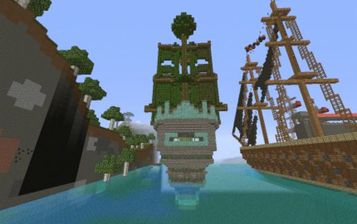 Jungle Ship (fully furnished) schematic - building