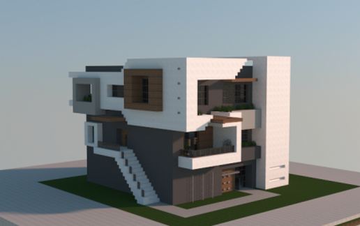 Modern house 3 schematic - building