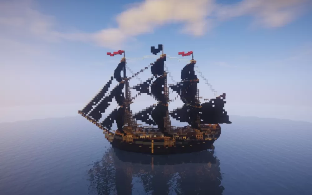 Pirate Ship schematic - building