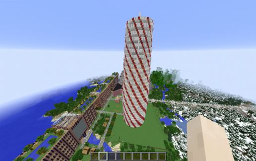 CandyCaneSpiralSkyscaper (Unfurished) schematic - building