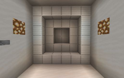 Two sided 6x6 piston door schematic - building