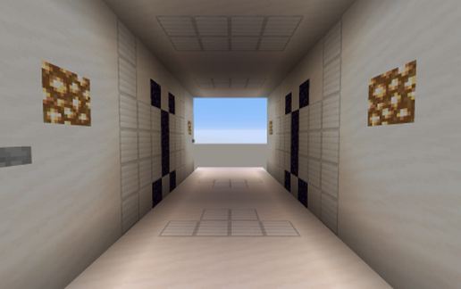 Two sided 6x6 piston door