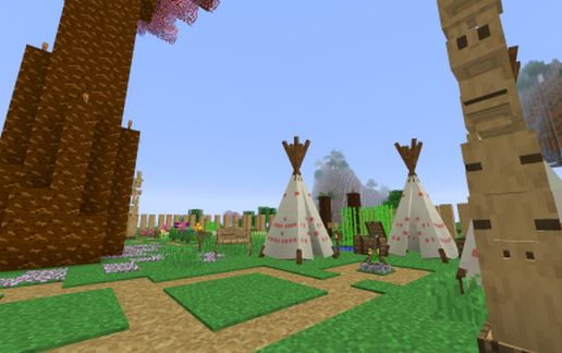 Sevtech Ages starting base - Sakura village schematic - building
